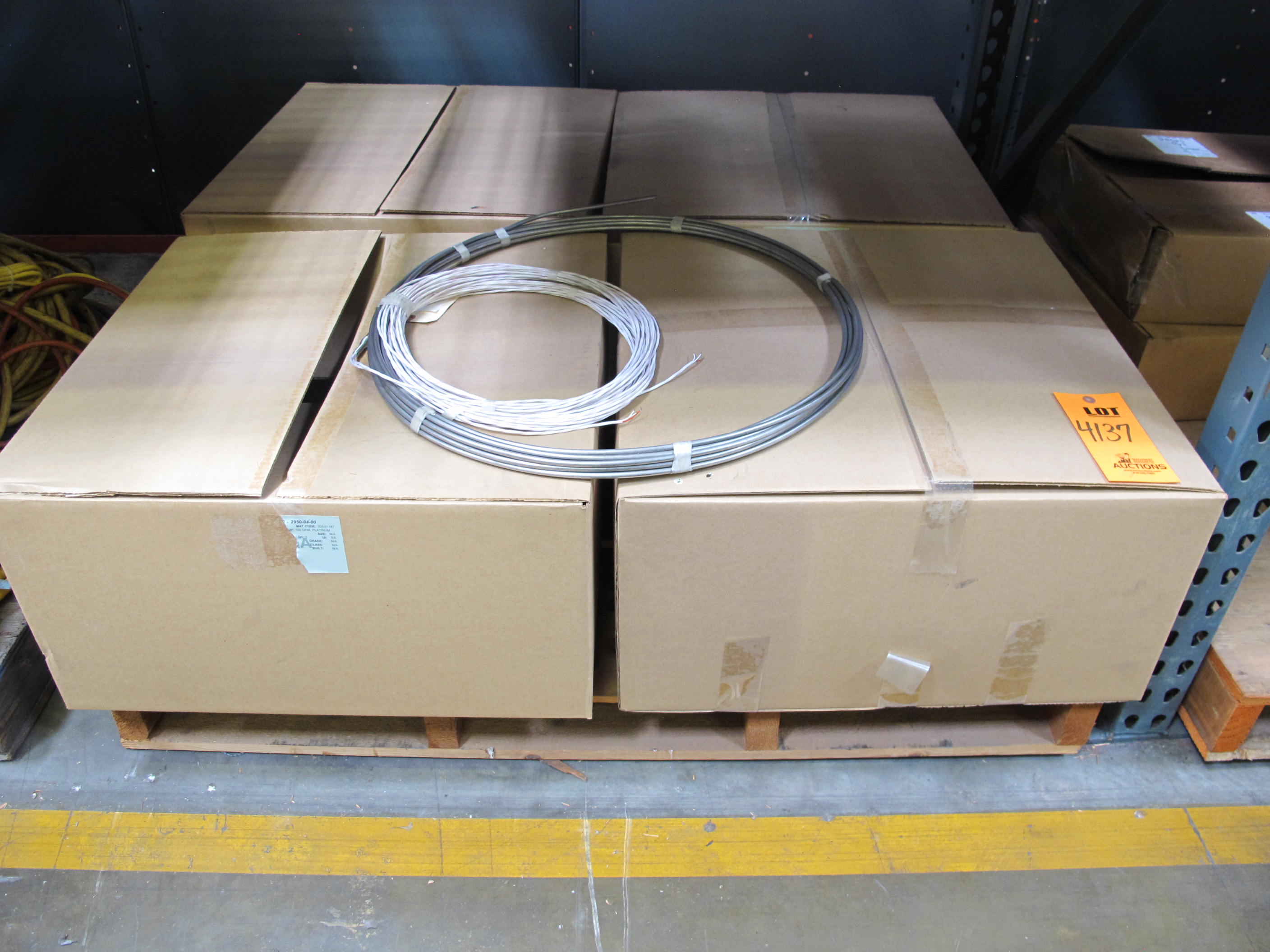 LOT TO INCLUDE BUT NOT LIMITED TO: (8) CUTTERS, 36" LG X NO. 1 SIZE, BOLT KIND. CENTER CUT, ROUND EDGE JAWS 9 LB, (9) MISC WIRE CUTTERS AND CRIMPERS, (4) CABLES, ELECTRICAL TYPE, MI (MINERAL INSULATED) MATERIAL, 9 CONDUCTOR. 300 SERIES SS SHEATH, (1) CABLE, ELECTRICAL TYPE, MI (MINERAL INSULATED) MATERIAL, 9 CONDUCTOR. 300 SERIES SS SHEATH, (7) CABLES, ELECTRICAL TYPE, MI (MINERAL INSULATED) MATERIAL, FLEXIBLE, FOR ICI, (1) CABLE, ELECTRICAL TYPE, MI (MINERAL INSULATED) MATERIAL. 300 SERIES SS SHEATH 1/4" OD X 35 FT WITH CONNECTORS ASSEMBLY. LOADING & HANDLING FEE $15-4137